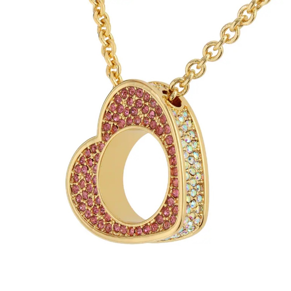 S Kurt Geiger London Pavé Heart Pendant Necklace; 16" (2" extender)